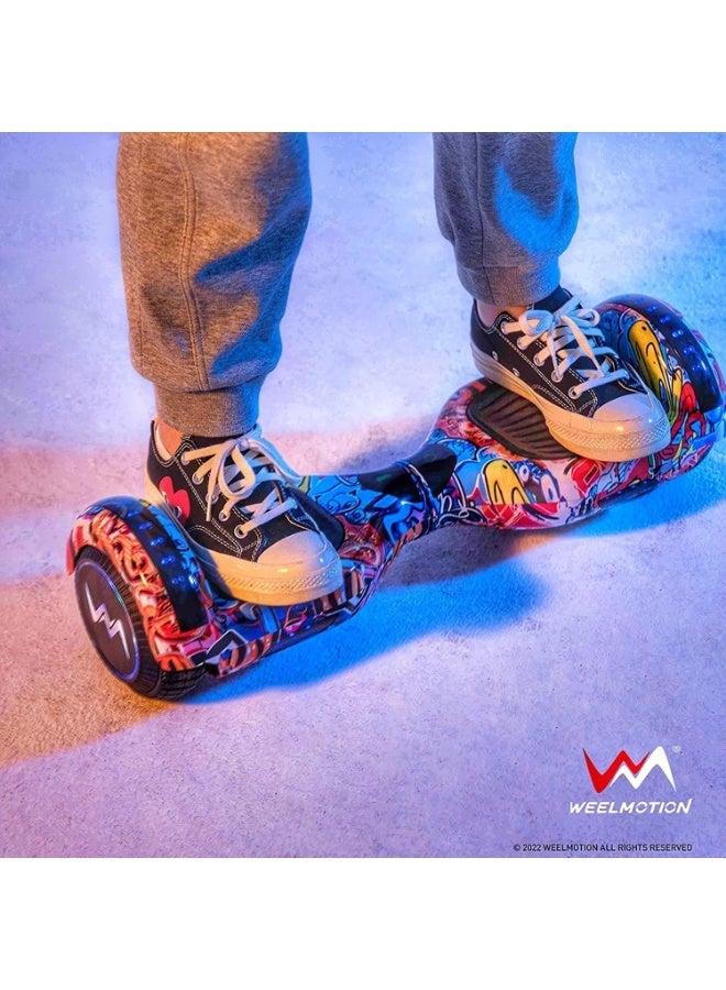 سمارت سكوتر التوازن الذكي، لوح همفي بورد مقاس 6.5 بوصة مع أضواء ممتازة، بطارية سامسونج بلوتوث، مكبر صوت مع حقيبة هدايا سكوتر. - Image 5